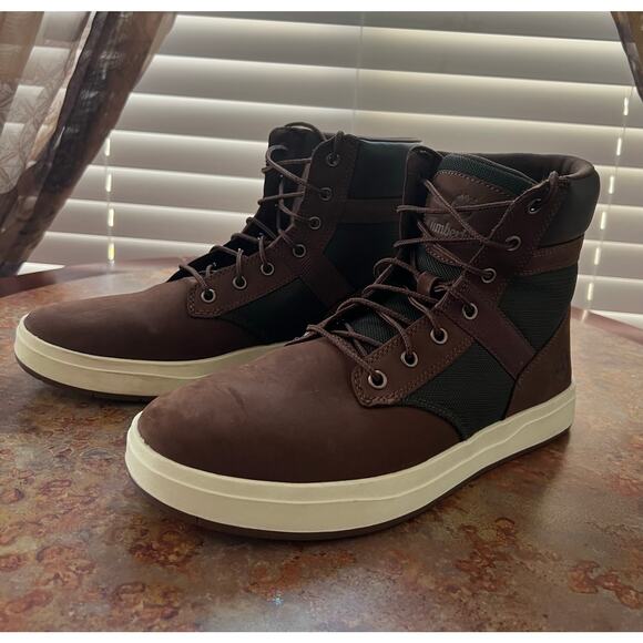 TIMBERLAND MEN`S DAVIS SQUARE BOOTS 9.5 - Picture 1 of 7